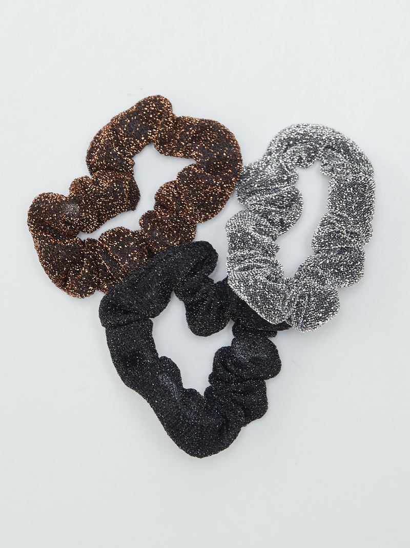 Set di 3 elastici per capelli NERO - Kiabi