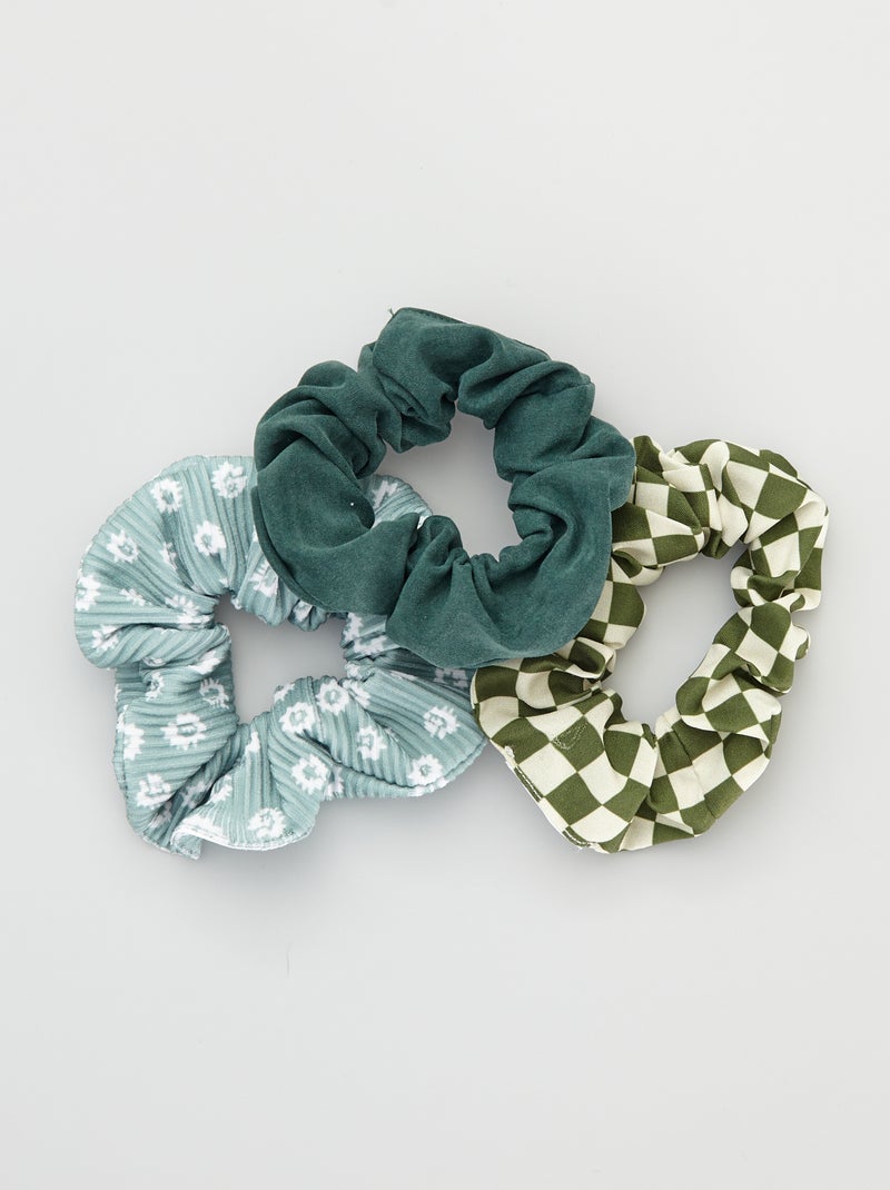 Set di 3 elastici per capelli VERDE - Kiabi