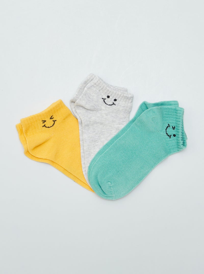 Set di 3 fantasmini con smile GIALLO - Kiabi