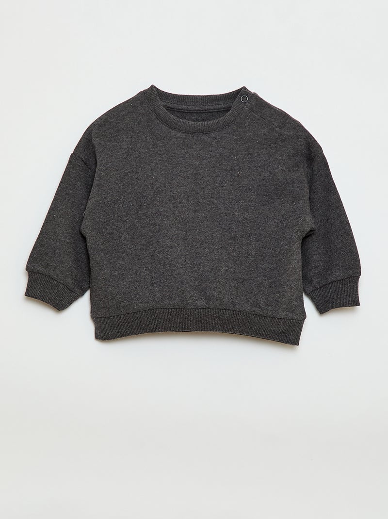 Set di 3 felpe tinta unita Grigio - Kiabi