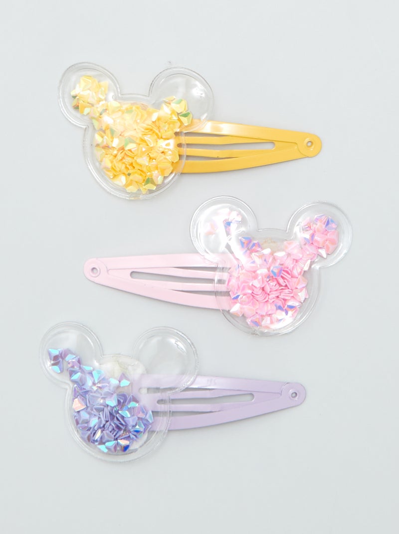 Set di 3 fermagli clic-clac 'Topolino' 'Disney' ROSA - Kiabi