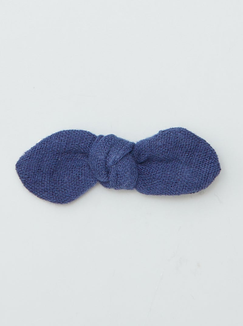 Set di 3 fermagli per capelli con fiocco BLU - Kiabi
