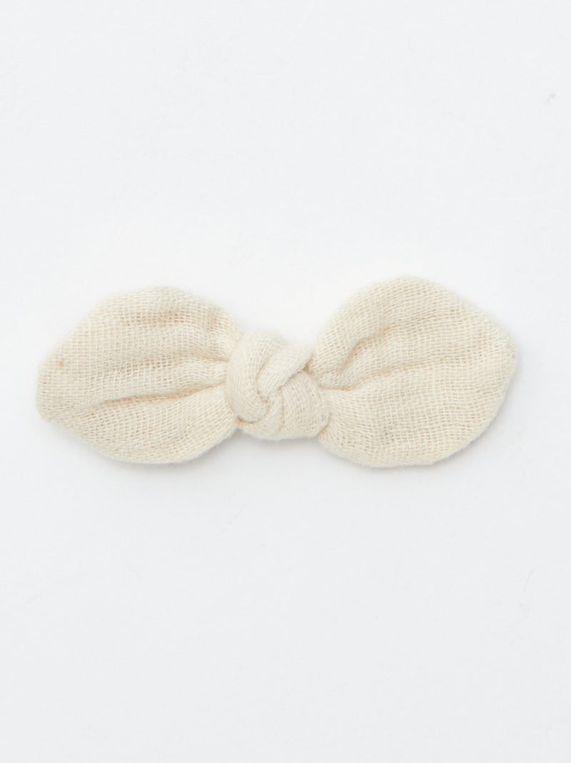 Set di 3 fermagli per capelli con fiocco Kaki - Kiabi