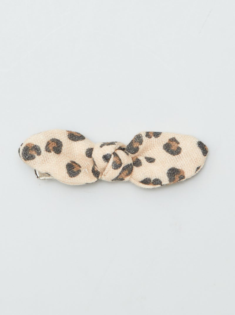 Set di 3 fermagli per capelli con fiocco MARRONE - Kiabi