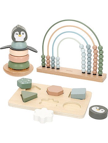Set di 3 giochi in legno per bambini WOOMAX