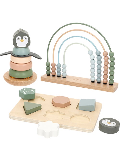 Set di 3 giochi in legno per bambini WOOMAX - Kiabi Set di 3 giochi in legno per bambini WOOMAX - Kiabi