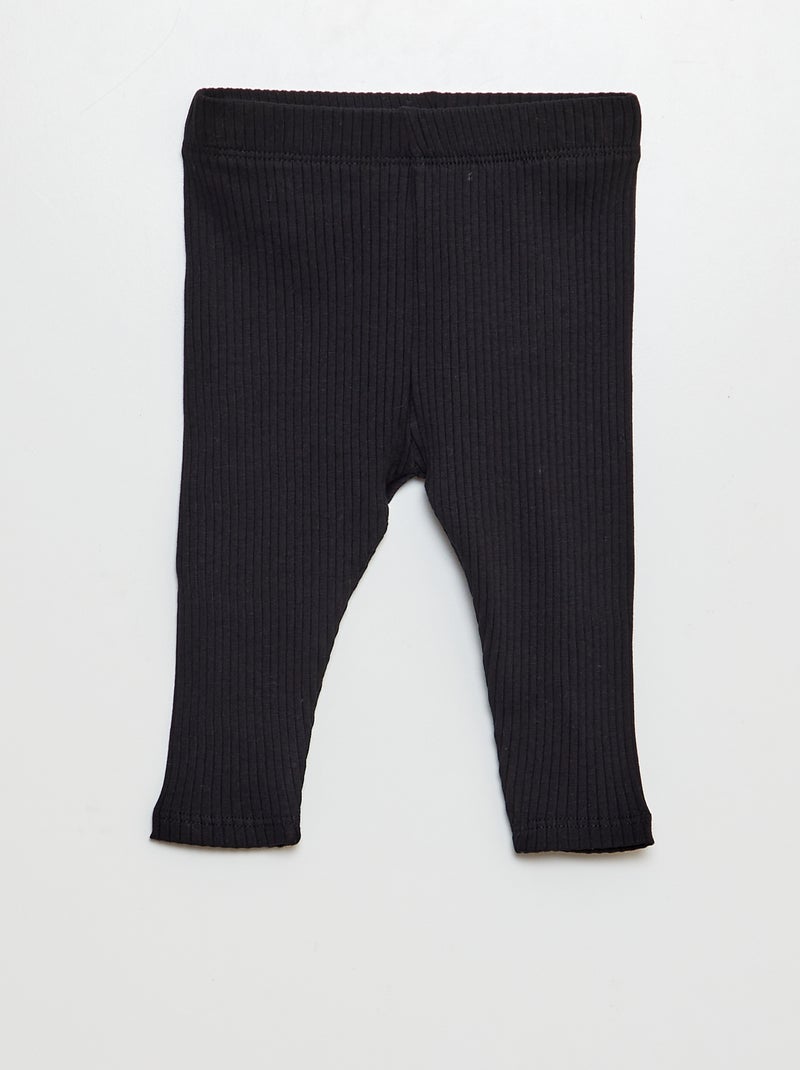 Set di 3 leggings a coste MARRONE - Kiabi