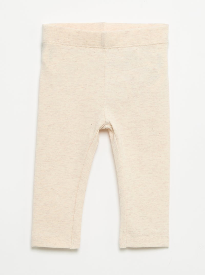 Set di 3 leggings in jersey a tinta unita Nero - Kiabi