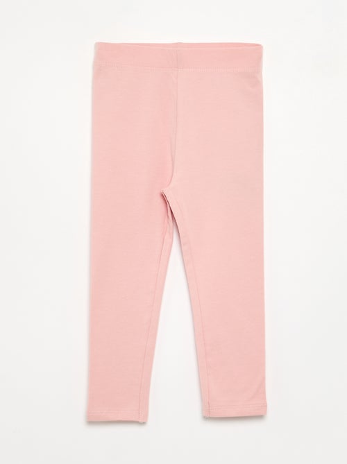 Set di 3 leggings in jersey a tinta unita - Kiabi