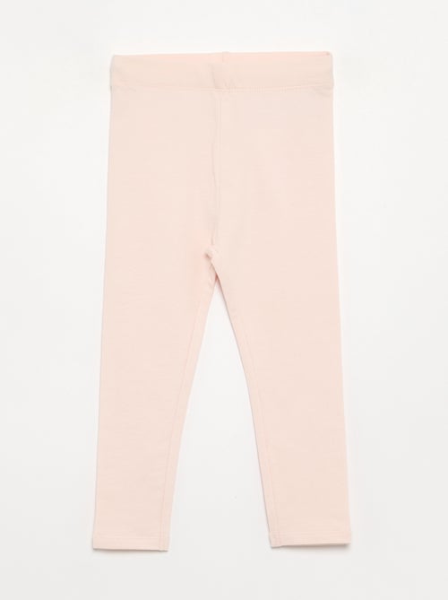 Set di 3 leggings in jersey a tinta unita - Kiabi