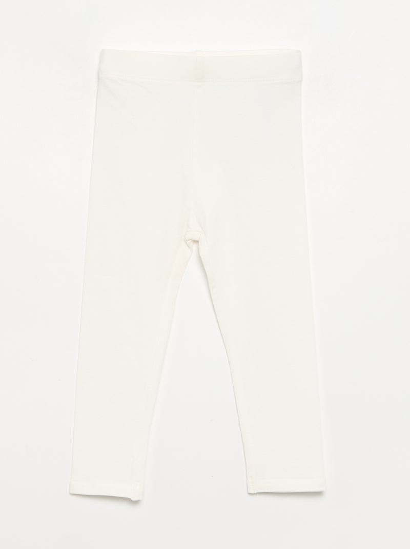 Set di 3 leggings in jersey a tinta unita Rosa - Kiabi