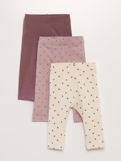 Set di 3 leggings in jersey - Kiabi