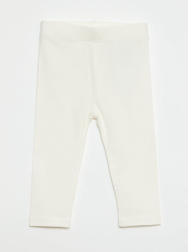 Set di 3 leggings lunghi Bianco - Kiabi