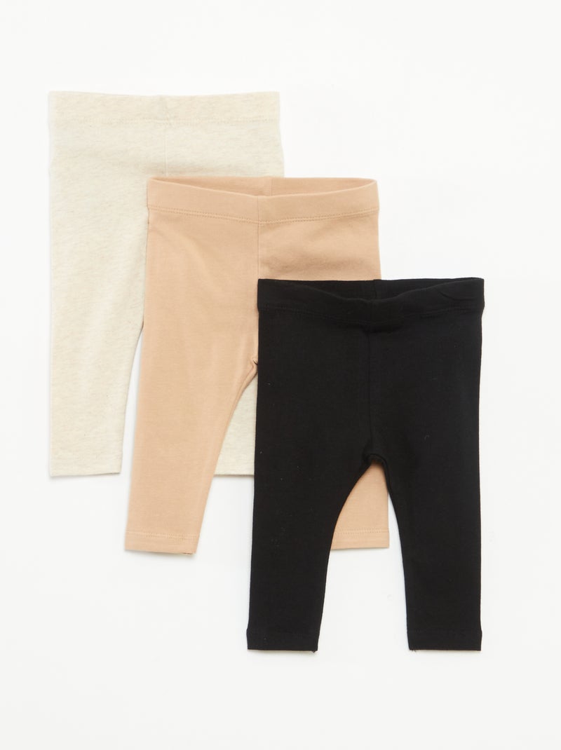 Set di 3 leggings lunghi Marrone - Kiabi