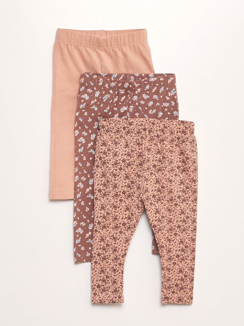 Set di 3 leggings ROSA - Kiabi