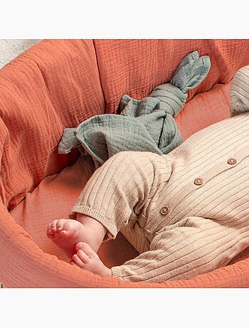 Set di 3 lenzuolini con angoli per culla in mussola di cotone, melody | SEVIRA KIDS