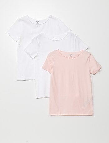 Set di 3 magliette in cotone