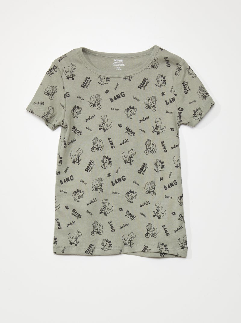 Petit Bateau T-Shirt - Petit Bateau Ocean - Bianco - Cotone Organico unisex (bambini