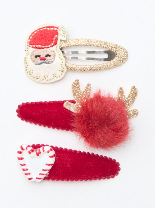 Set di 3 mollette clic clac 'Natale' - Kiabi