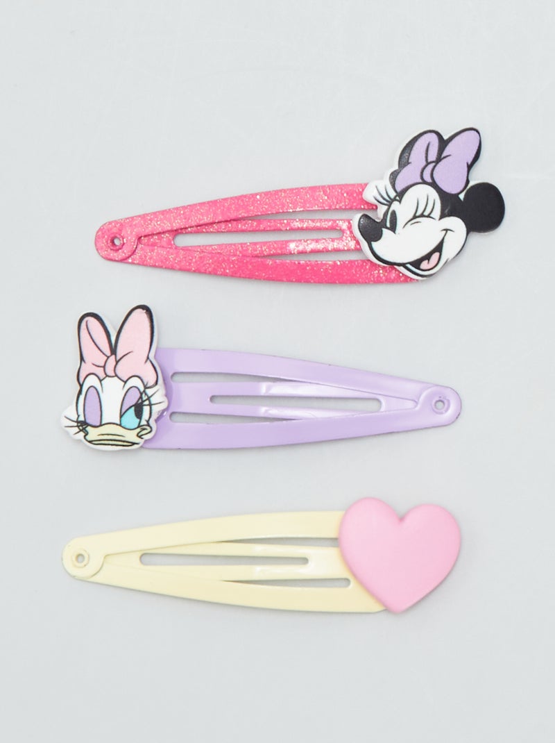 Set di 3 mollette 'Minnie' e 'Paperina' ROSA - Kiabi