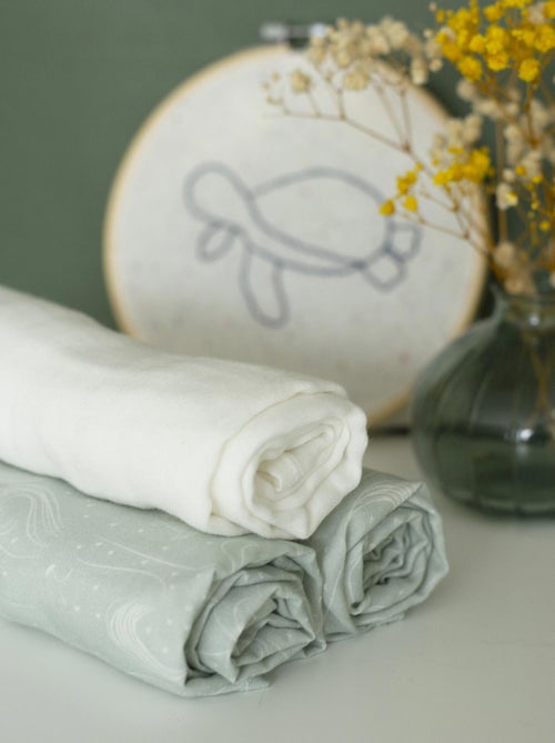 Set di 3 mussole OEKO-TEX® STANDARD 100 - Kiabi