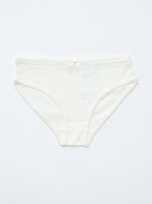 Set di 3 mutandine in maglia operata - Kiabi