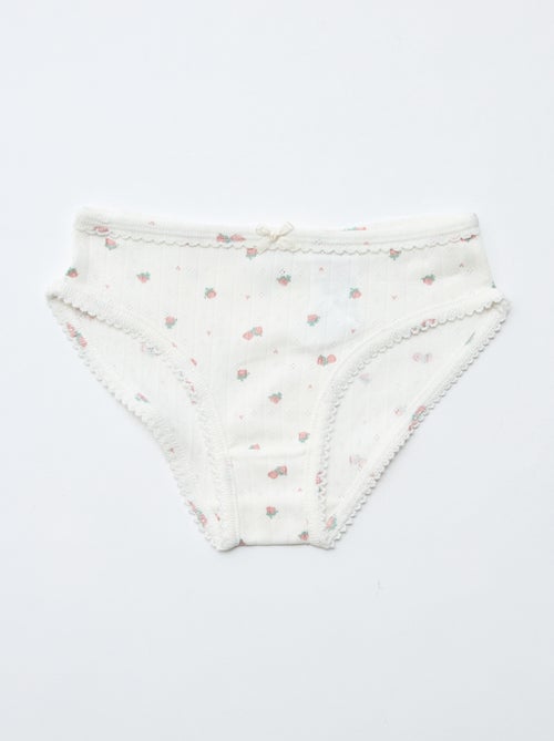 Set di 3 mutandine in maglia operata - Kiabi