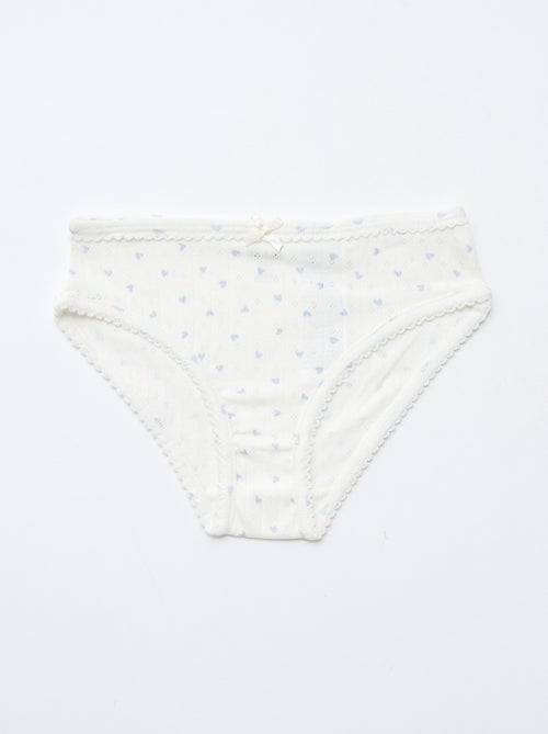 Set di 3 mutandine in maglia operata - Kiabi