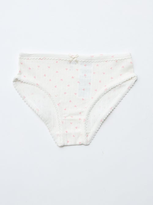 Set di 3 mutandine in maglia operata - Kiabi