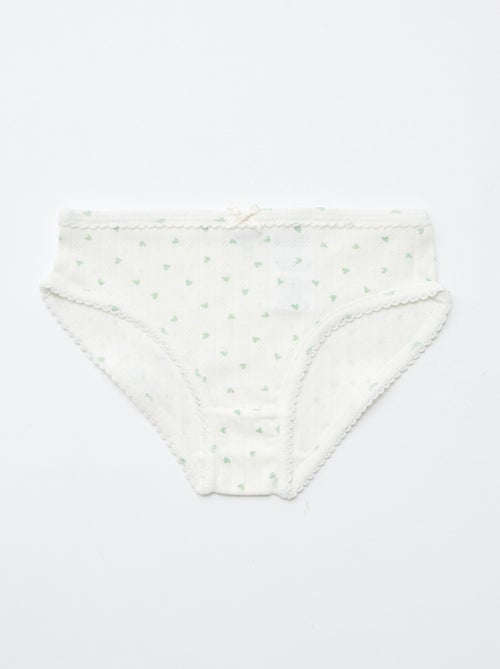 Set di 3 mutandine in maglia operata - Kiabi