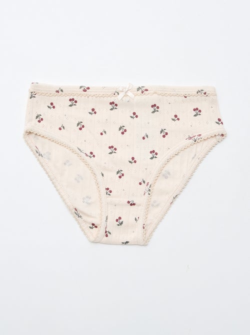 Set di 3 mutandine in maglia operata - Kiabi