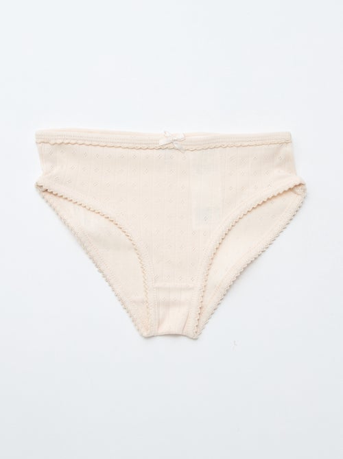 Set di 3 mutandine in maglia operata - Kiabi