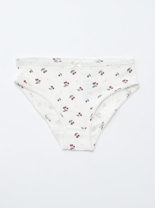 Set di 3 mutandine in maglia operata - Kiabi