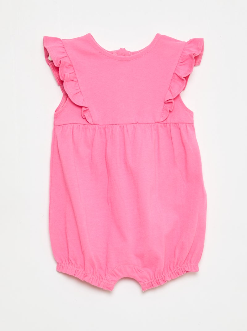 Set di 3 pagliaccetti tinta unita e con volant Arancione - Kiabi