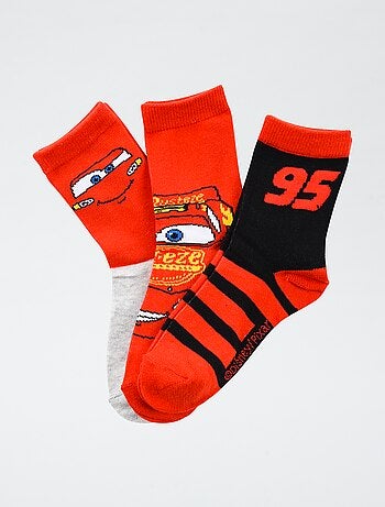 Set di 3 paia di calze 'Disney' 'Cars'
