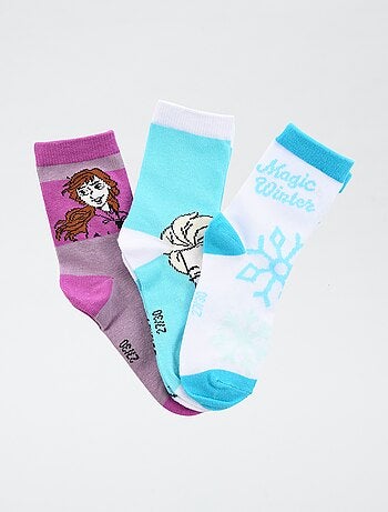 Set di 3 paia di calze 'Disney' Frozen - Il regno di ghiaccio
