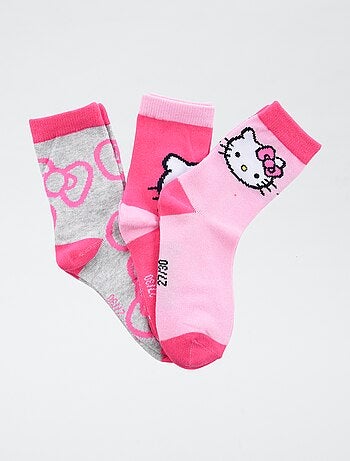 Set di 3 paia di calze 'Hello Kitty' in cotone