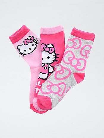 Set di 3 paia di calze 'Hello Kitty' in cotone