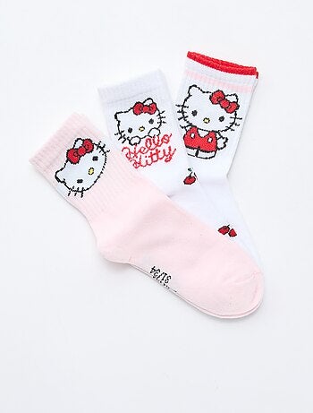 Set di 3 paia di calze 'Hello Kitty'