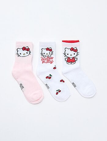 Set di 3 paia di calze 'Hello Kitty'