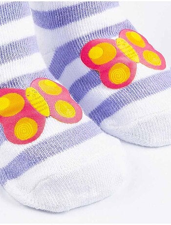 Set di 3 paia di calzini a righe pastello | Soxo