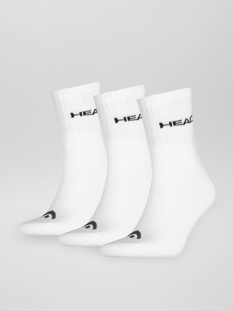 Set di 3 paia di calzini alti bianco - Kiabi