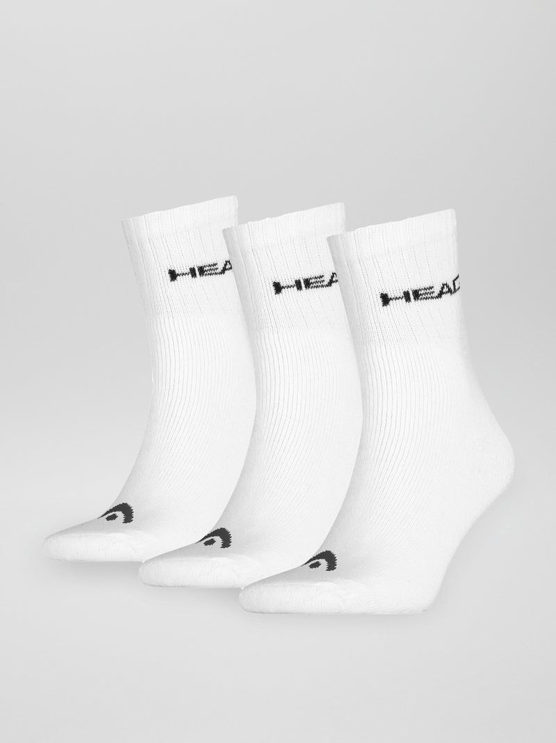 Set di 3 paia di calzini alti bianco - Kiabi