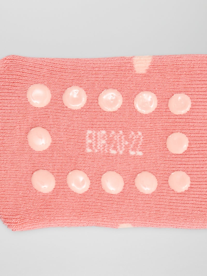 Set di 3 paia di calzini antiscivolo ROSA - Kiabi