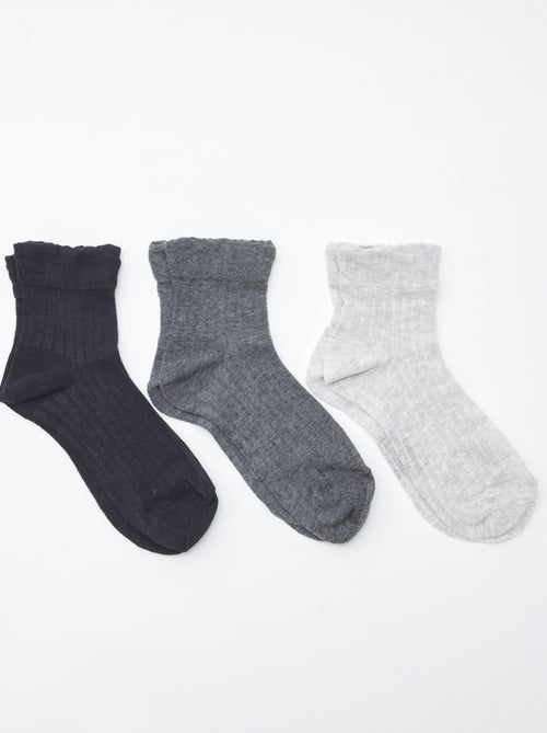 Set di 3 paia di calzini bassi - Kiabi