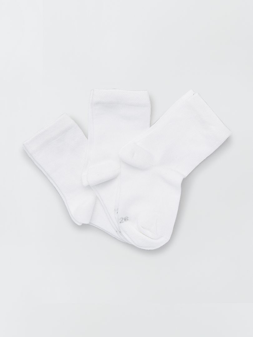 Set di 3 paia di calzini bianco - Kiabi
