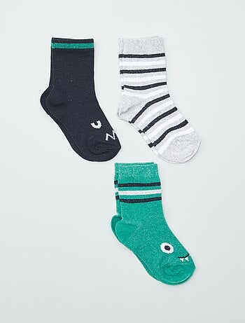 Set di 3 paia di calzini colorati