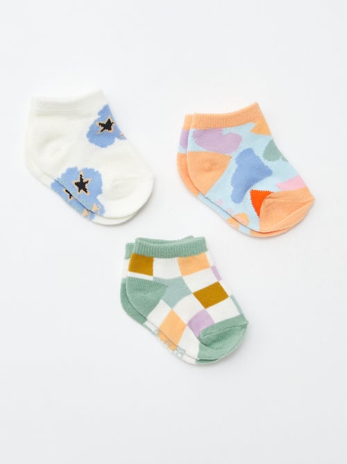 Set di 3 paia di calzini corti - Graphik Edition - Kiabi