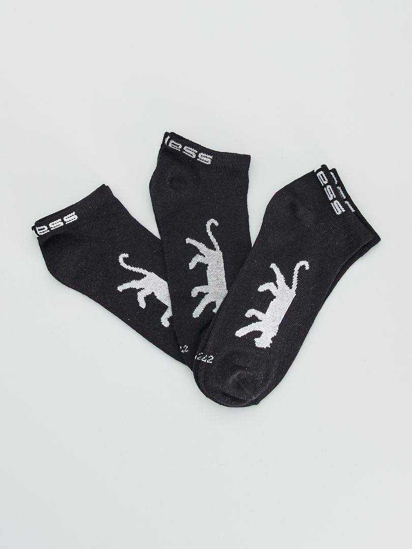 Set di 3 paia di calzini corti 'Airness' nero - Kiabi