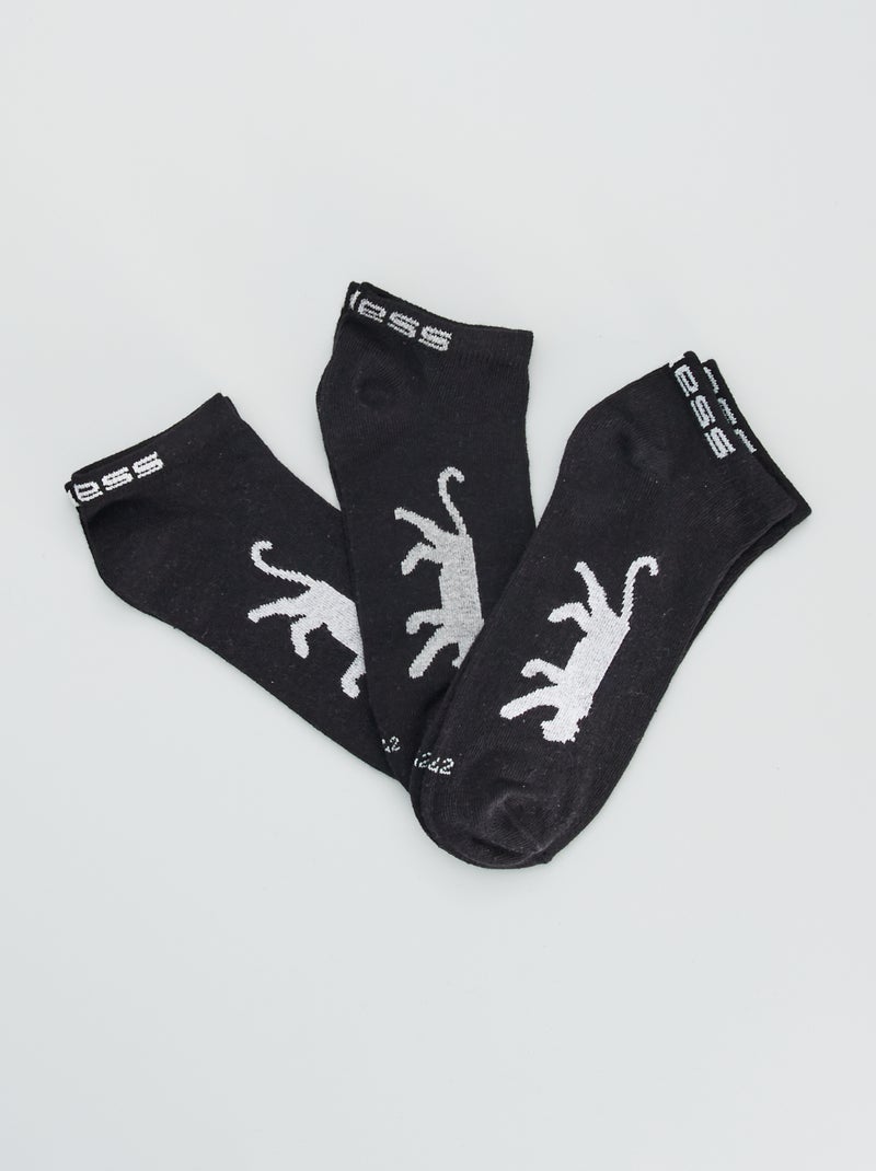 Set di 3 paia di calzini corti 'Airness' nero - Kiabi